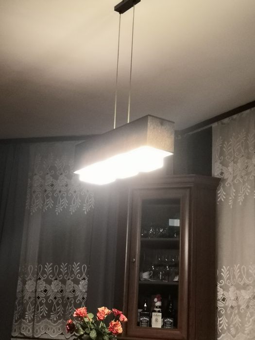 Lampa glamur klosz piękna, nad stół, wisząca ala ikea