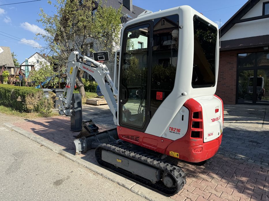 Minikoparka Takeuchi tb216 Powertilt z Niemiec full opcja 2 tony