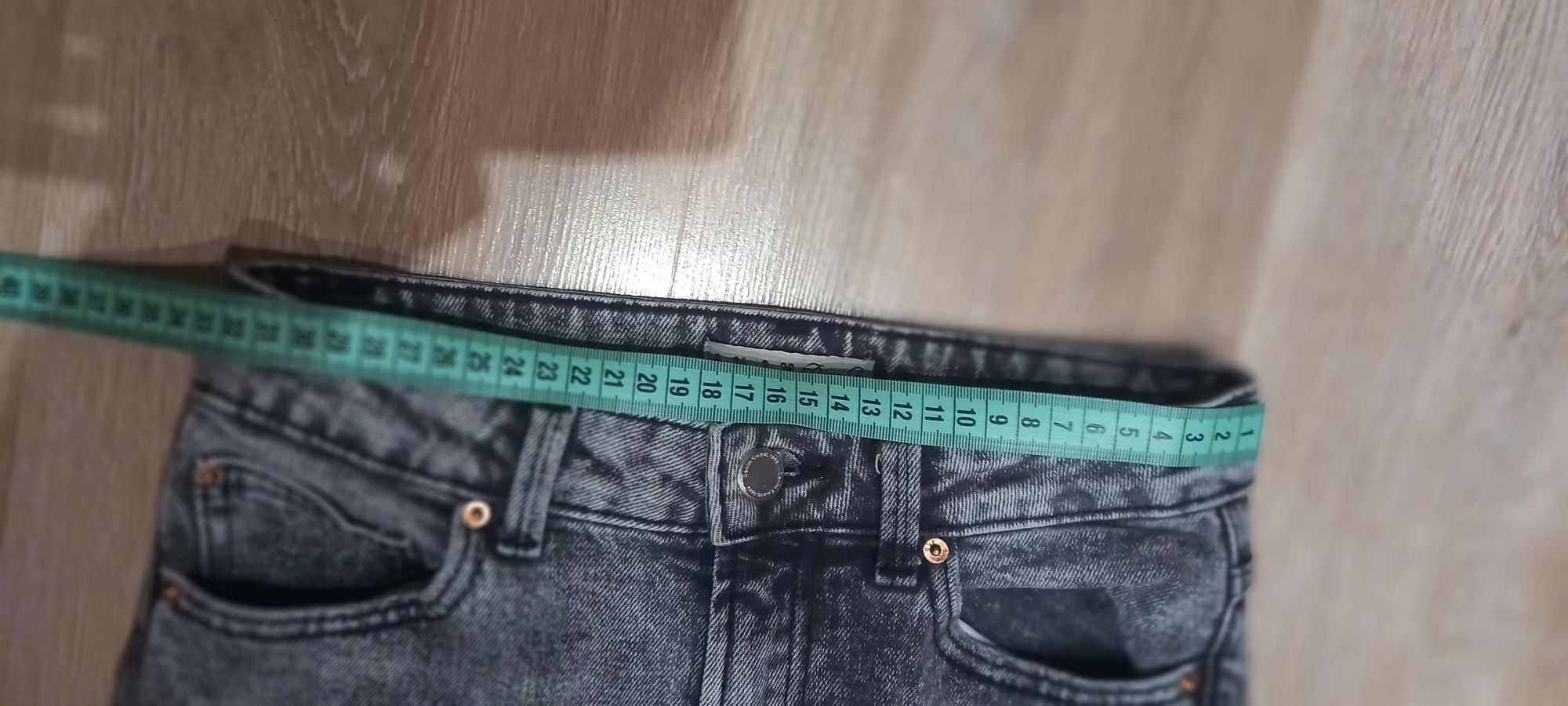 Spodnie xs 34 jeans szare