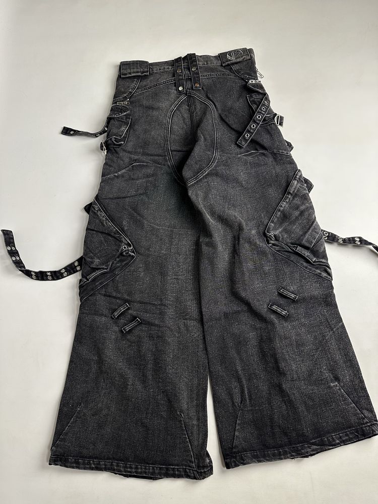 NFS NO FAITH STUDIOS baggy faded джинсы широкие черные opium archive L
