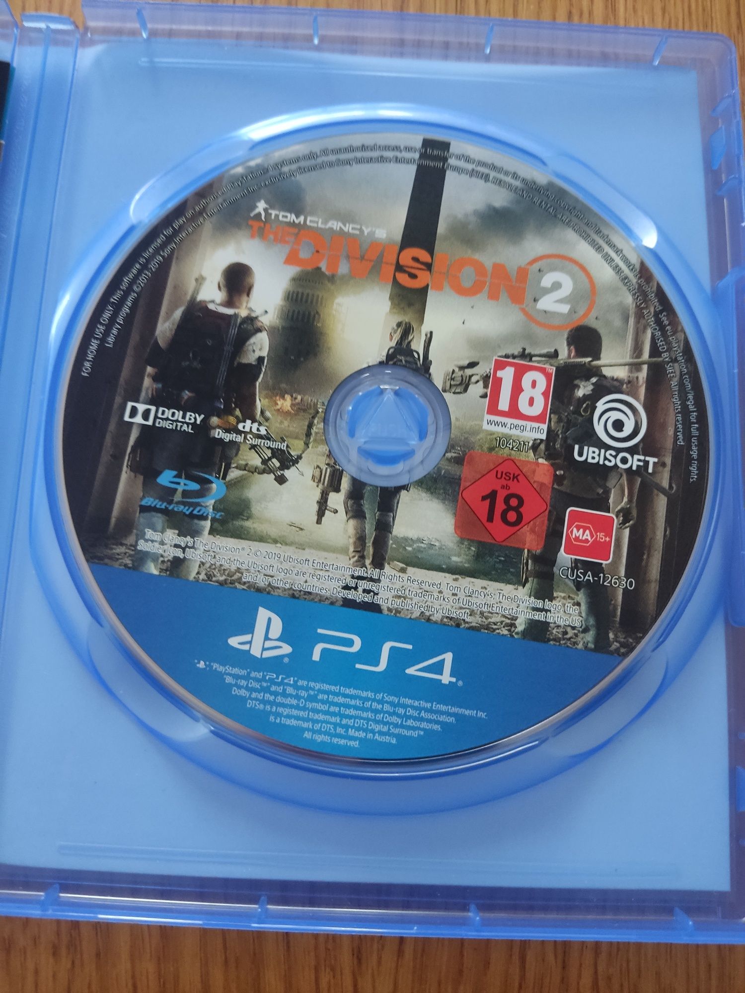 Sprzedaję płyte na PS4 nazywa się the division2 tom clancy's