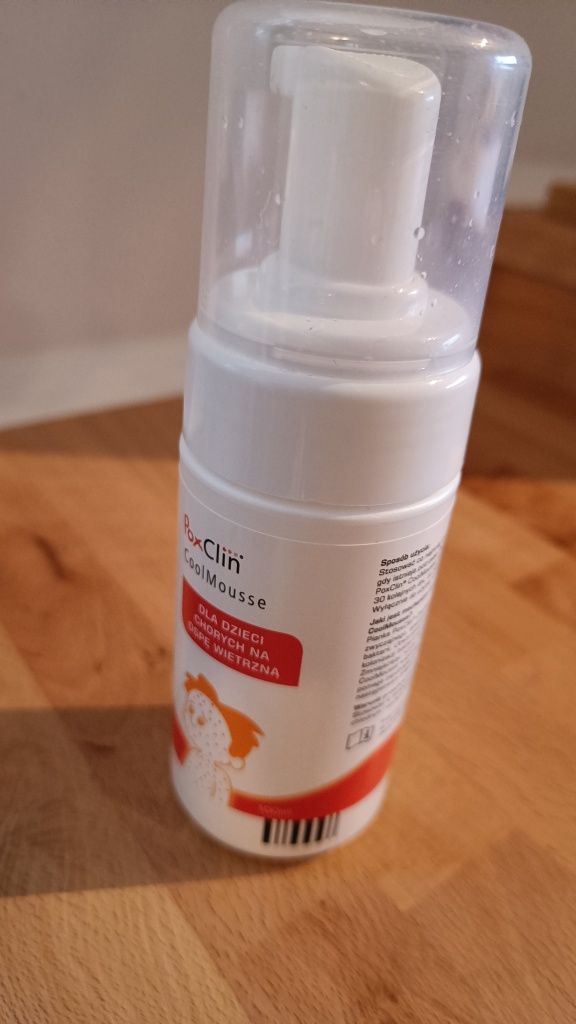 Ospa wietrzna - PoxClin Cool mousse - pianka na ospę wietrzną