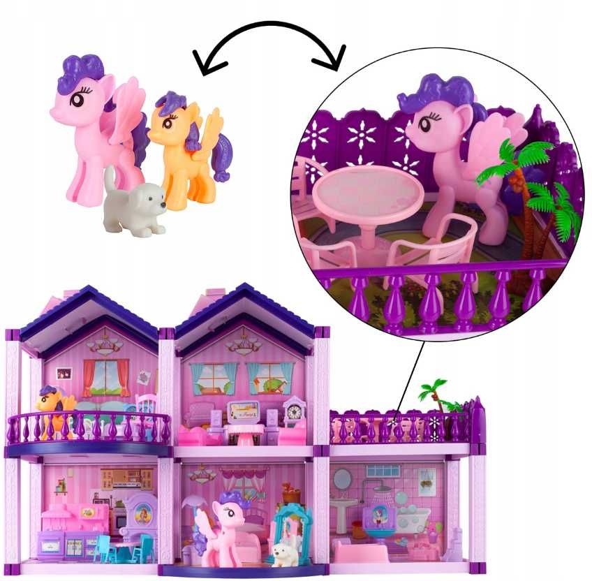 mega zestaw dla dziewczynki domek + figórki (Oferta Limitowana)