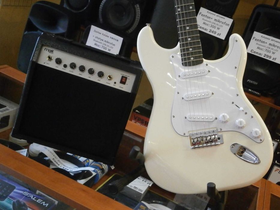 Zestaw Gitarowy MAX Music-White