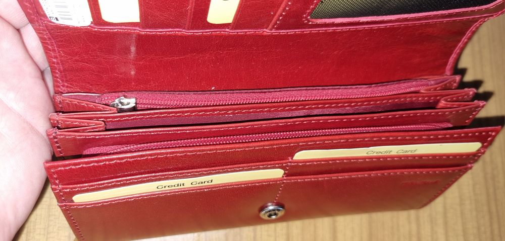 Portfel damski czerwony