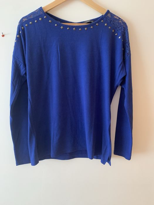 Camisola azul cobalto