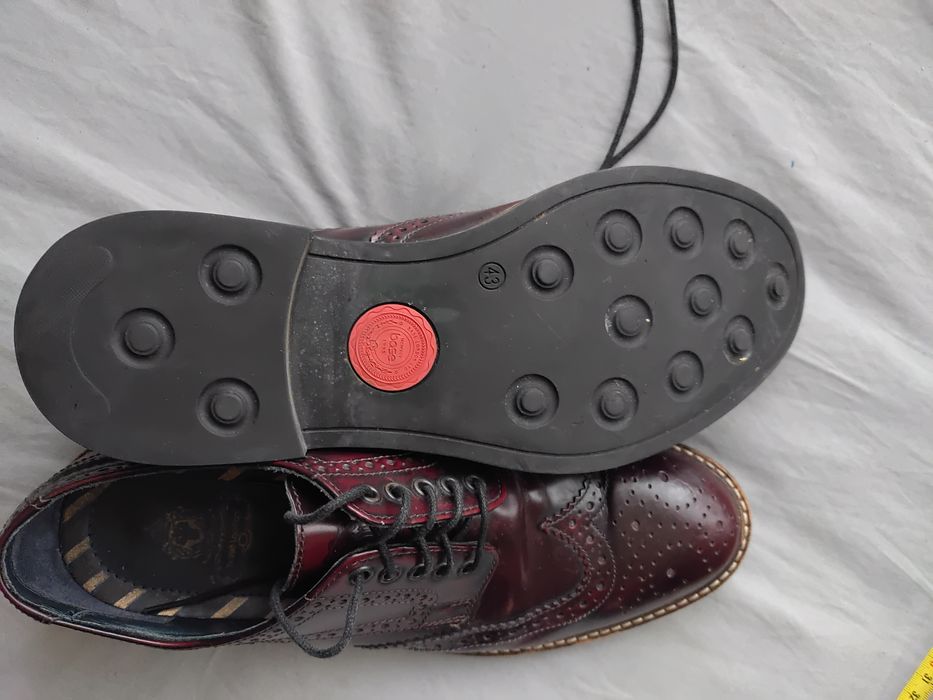 Męskie eleganckie wiśniowe buty BOSE London  43