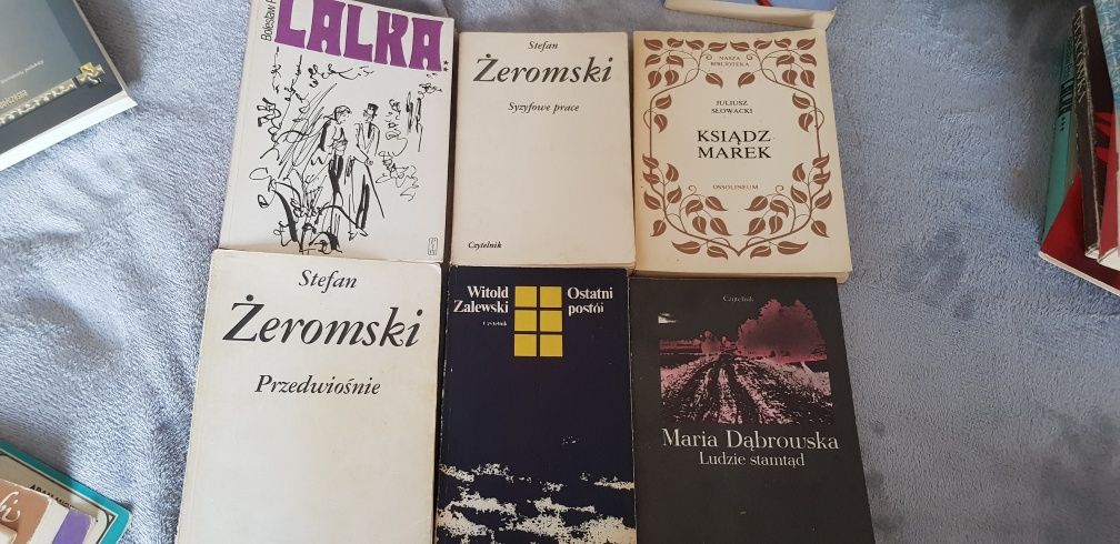 Książki różne szkola średnia  podstawowa lektury