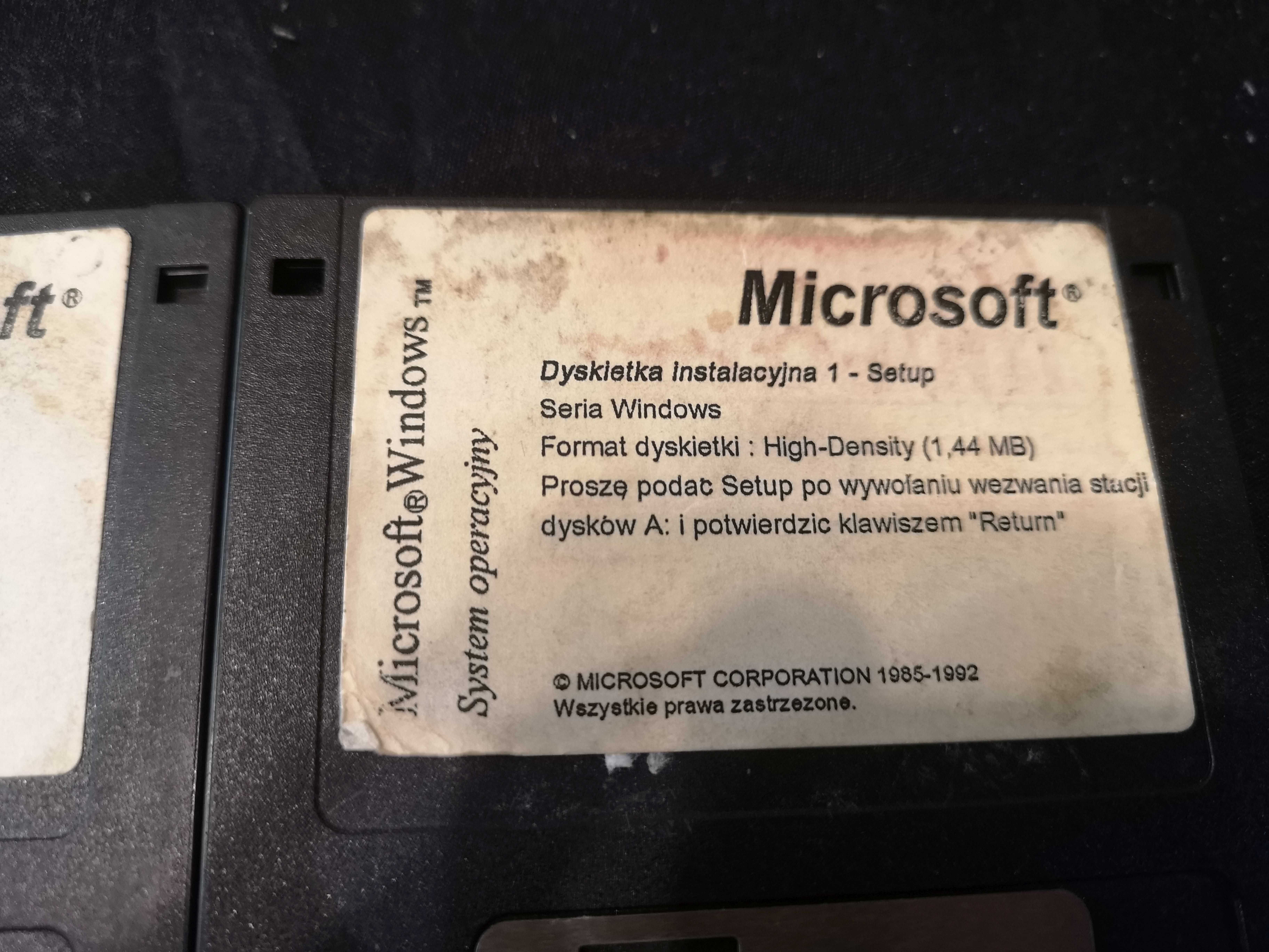 Microsoft Windows 3.11 Dyskietki 1.44Mb 8sztuk.