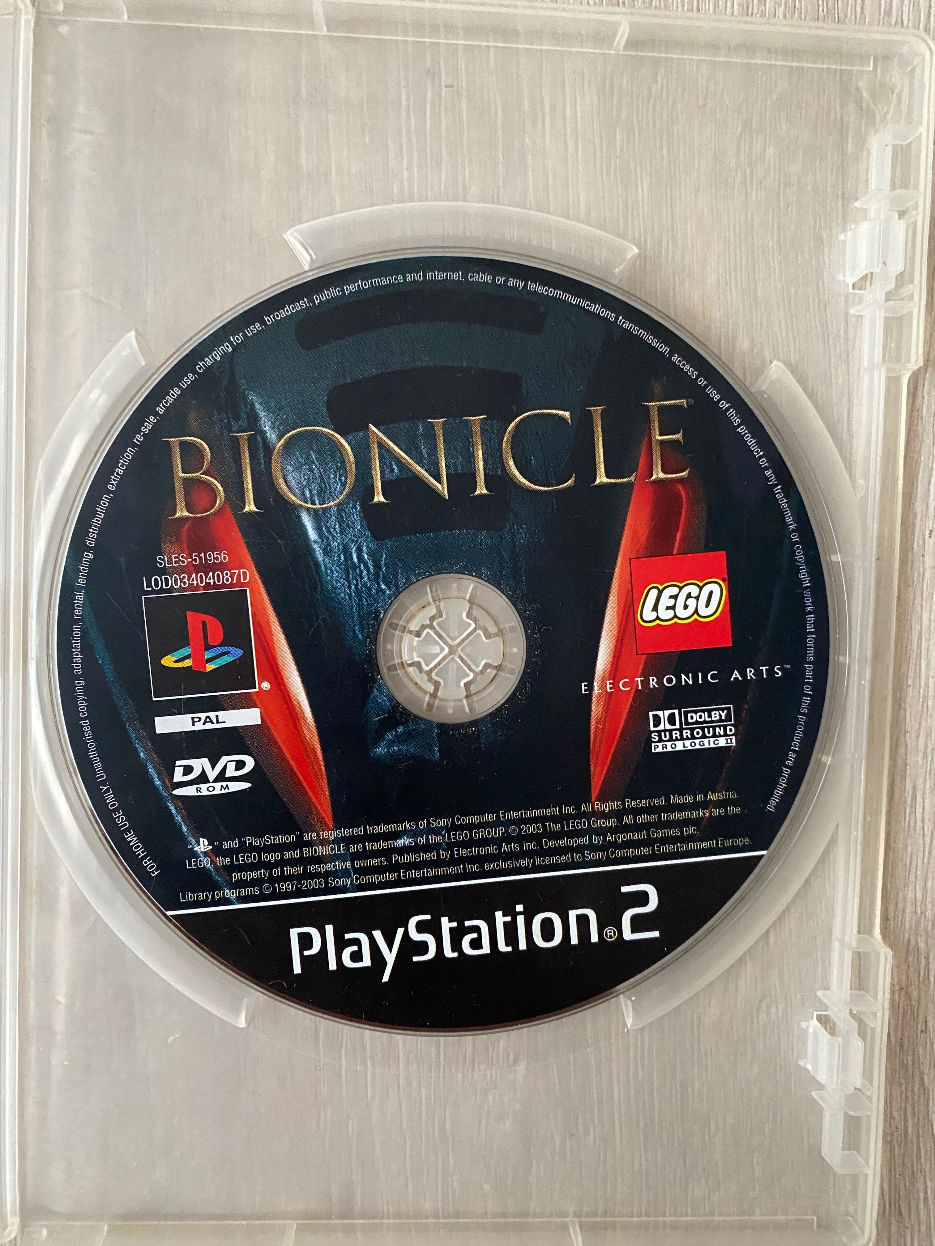 Gry na konsole PS2 Bionicle i inne