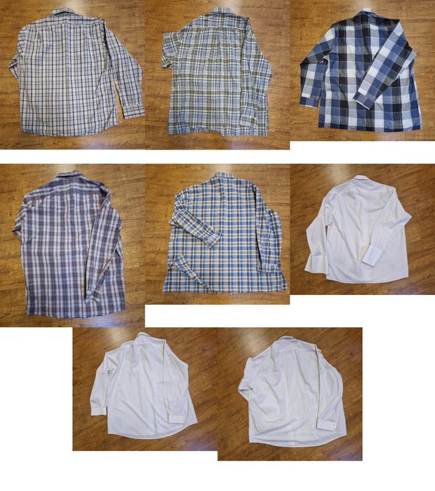 Zestaw 8 koszul, długi rękaw – bdb stan – różne marki – duże rozmiary