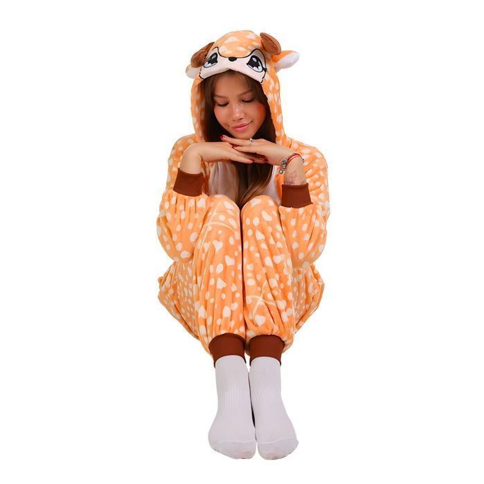 Piżama Onesie Kigurumi Kostium Przebranie Jeleń XL: 175 - 185cm