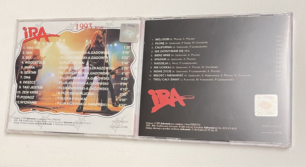 Ira - Mój dom / 1993 rok 2 x CD Andromeda 2002
