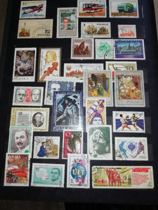 kolekcja znaczków z lat 60/70/80tych Polska i Świat