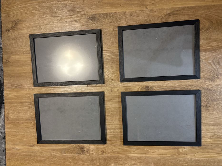 4x Boti ramka A4 czarne ramki do zdjęć 21x29,7cm szkło antyrefleksyjne