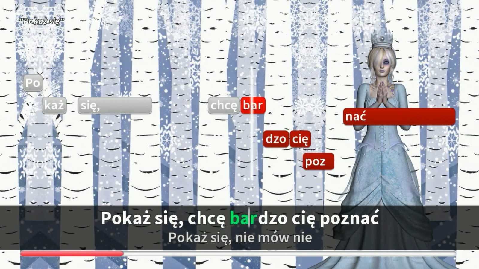 Bajkowe karaoke - piosenki z całej serii filmów pt. Kraina Lodu FROZEN