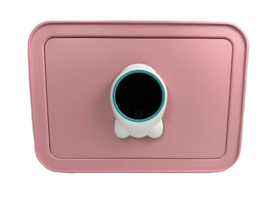 SEJF Biurowy / Domowy z zamkiem elektronicznym i mechanicznym - RÓŻOWY