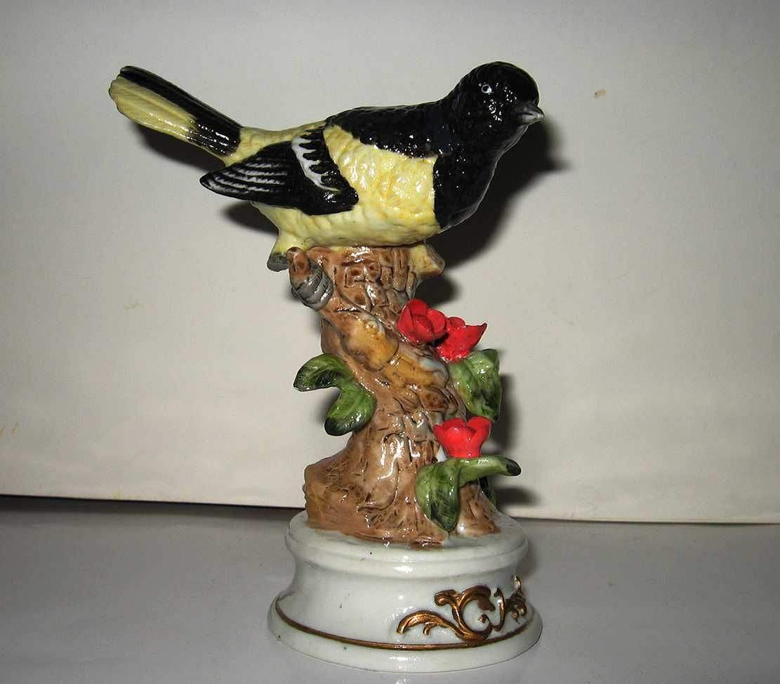 Старинная фарфоровая статуэтка, клеймо, фарфор Птица