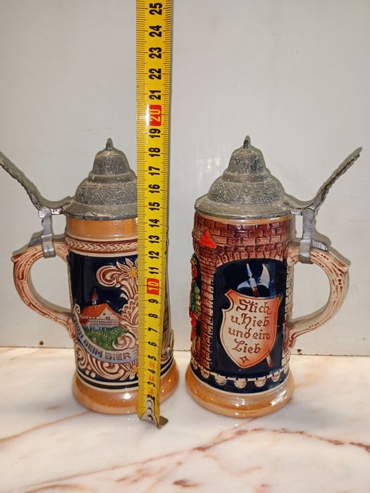 caneca de cerveja alemã (stein) da marca Gerz. As canecas Gerz ,20cm