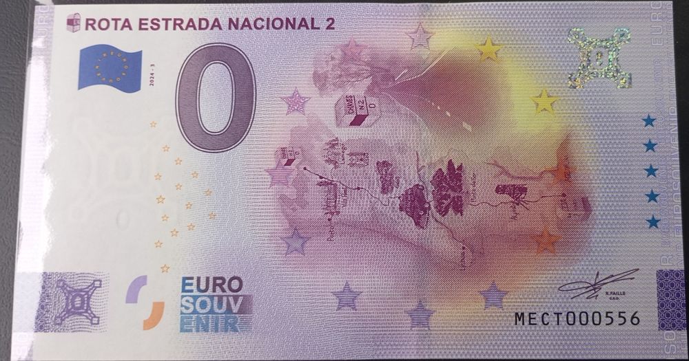 Nota de 0€ portuguesa e estrangeiro