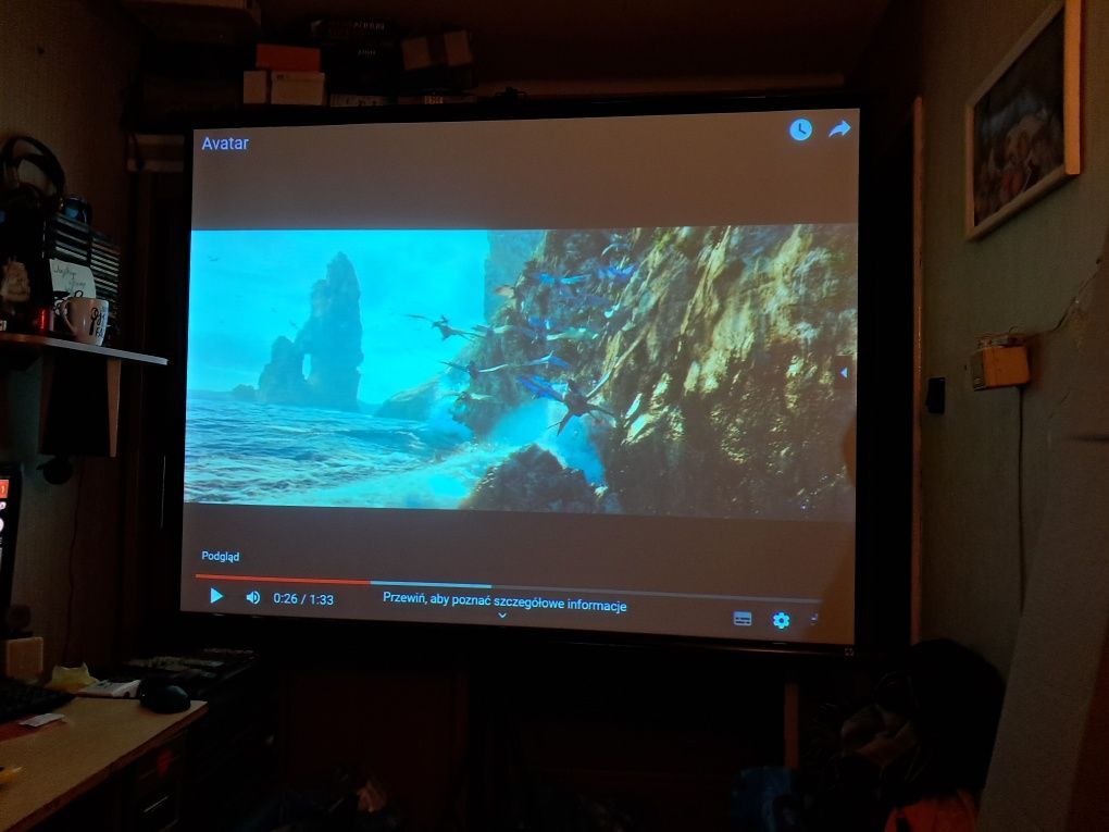 Projektor Epson EB-X9 torba pilot kable niski przebieg 493 godz