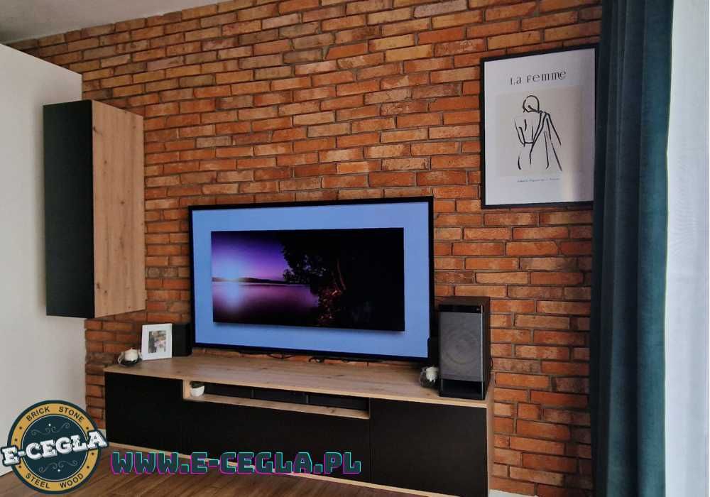 Cegła na ścianę | Płytki z naturalnej cegły rozbiórkowej | Loft