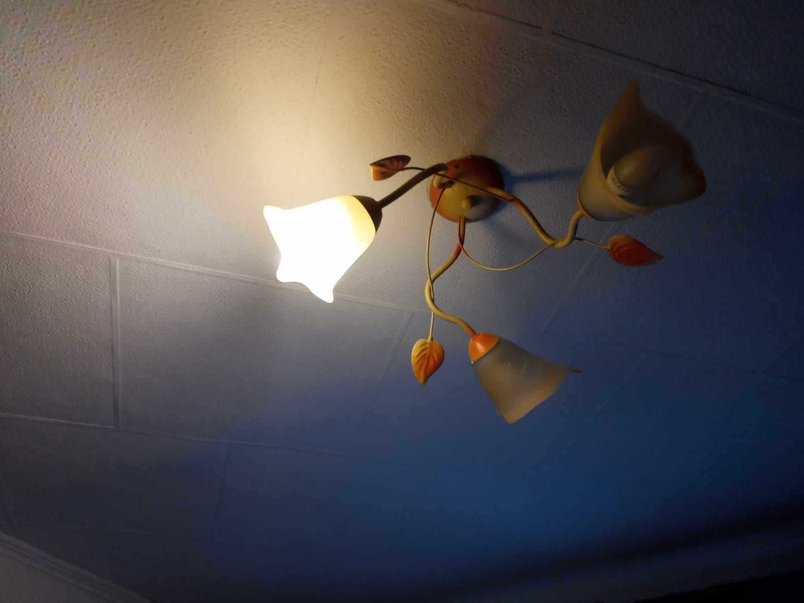 Lampa wisząca żyrandol kwiaty