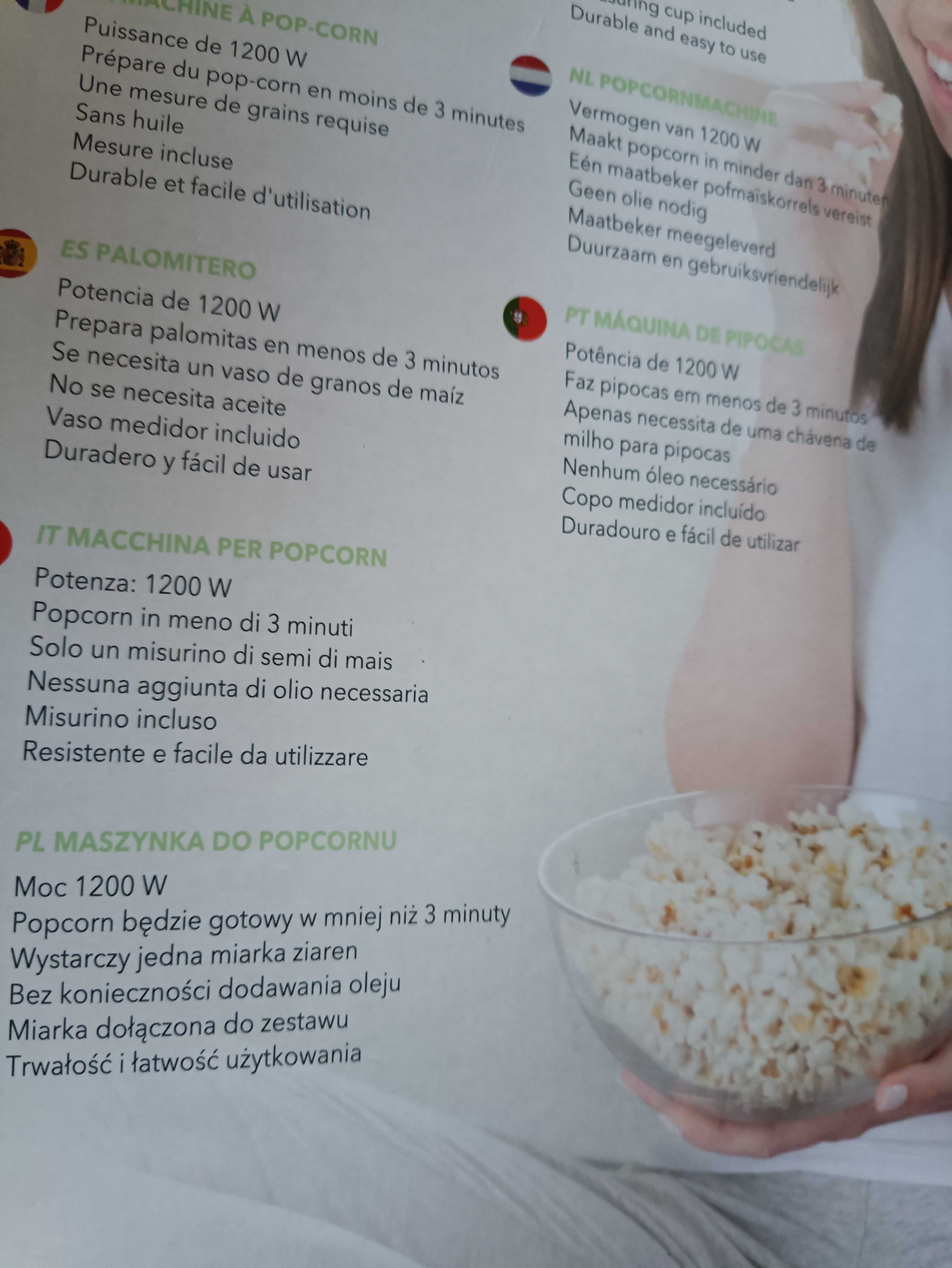 Petra electric Elektryczna maszynka do popcornu, nowa