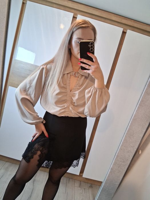 Bluzka damska z marszczeniem okazja