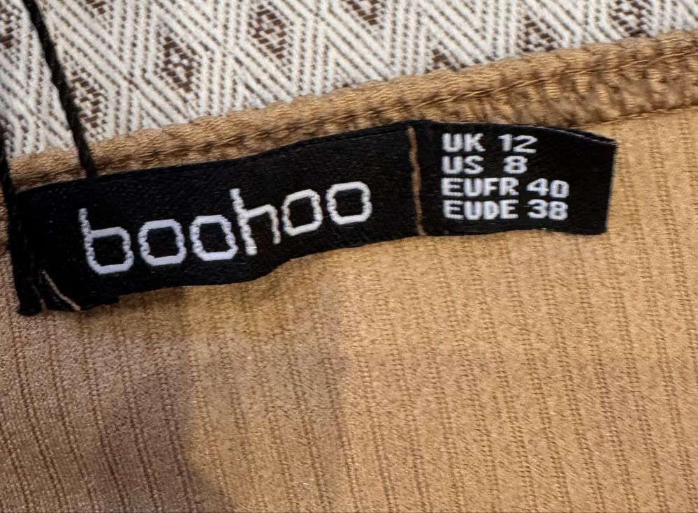 Strój kąpielowy boohoo EU40 mocha jednoczęściowy