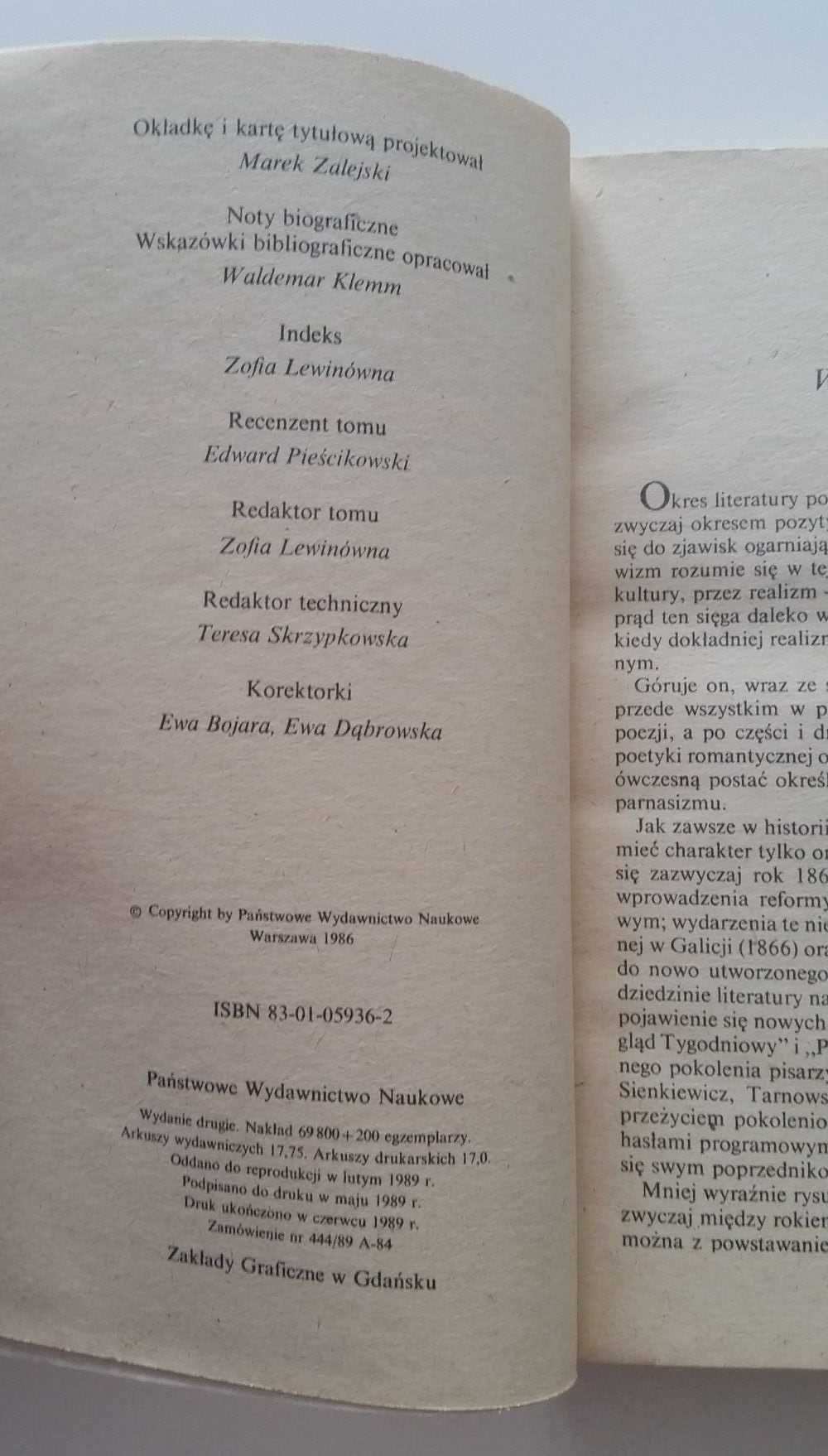 Henryk Markiewicz Literatura pozytywizmu opracowanie realizm nowele