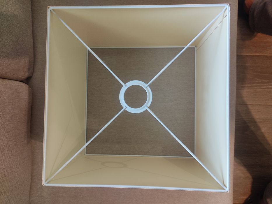 Abajur candeeiro quadrado bordeaux