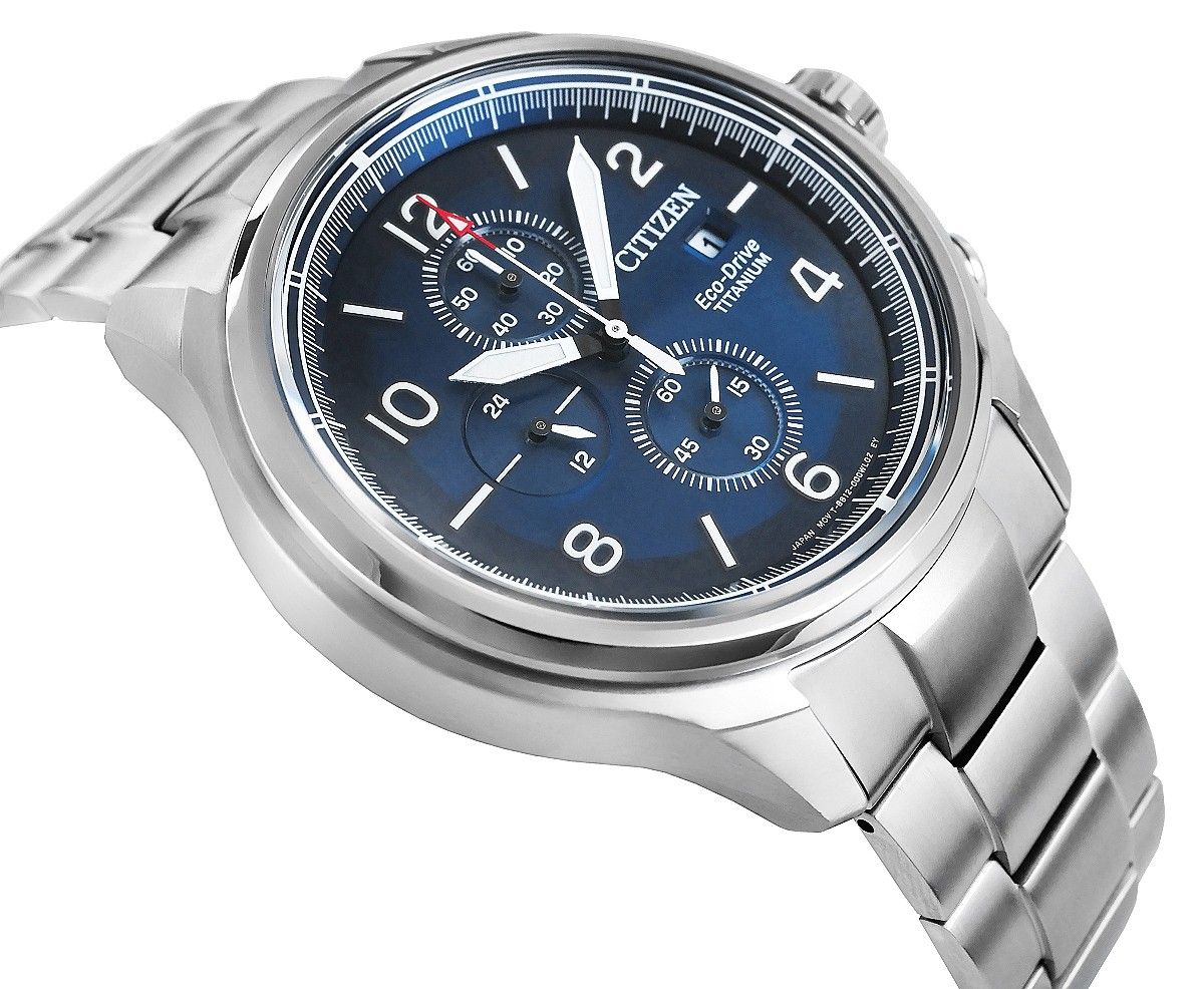 zegarek męski citizen super titanium eco-drive ca0810-88l + box