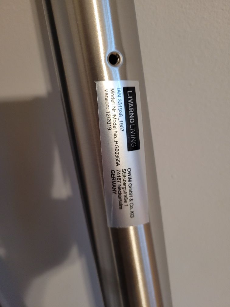 Poręcz schodowa metalowa livarno 155 cm zewnętrzna i wewnętrzna