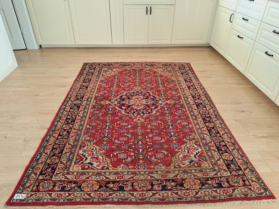 Śliczny wełniany irański ręcznie tkany dywan Kashan 151x215cm nr1536