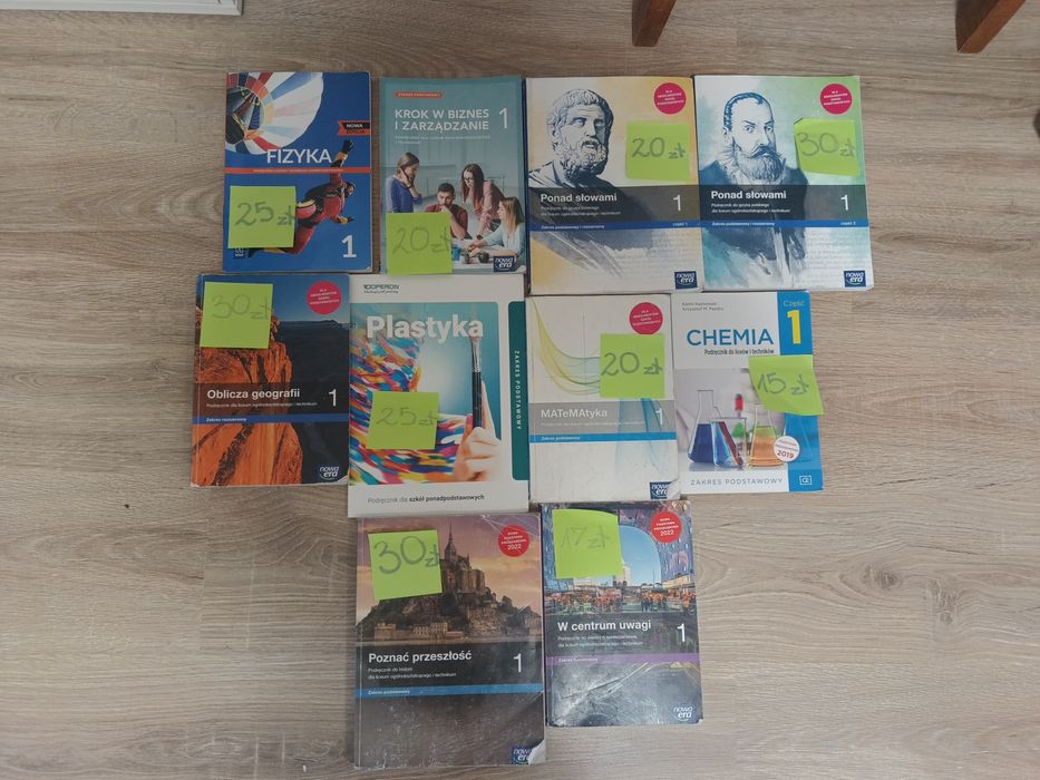 Książki do liceum/technikum 1 klasa
