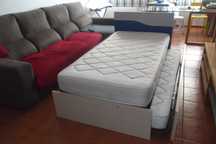Cama Solteiro ou Casal (com Colchões)