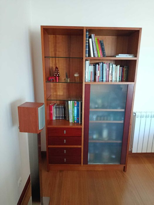 Movel Estante Biblioteca e Mini Bar