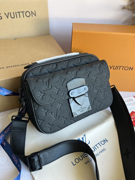 Сумка Louis Vuitton S-Lock, натуральна шкіра, сумка-мессенджер луи вит