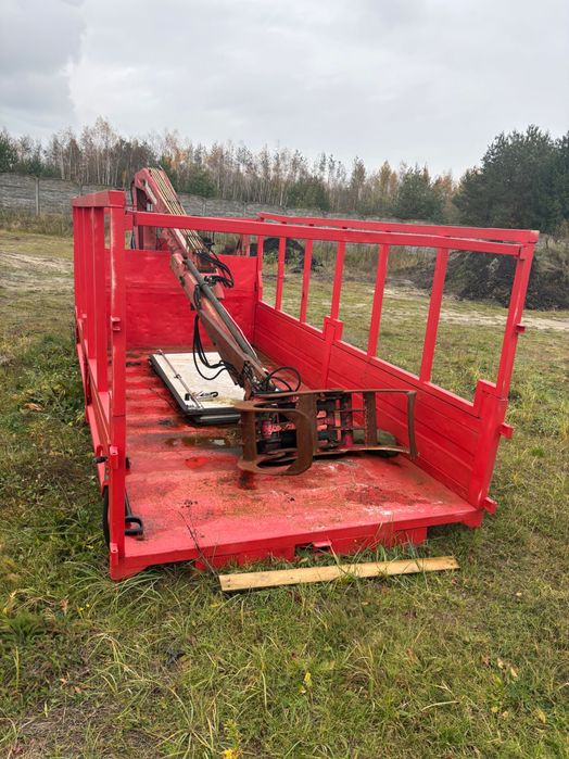 Hakowiec Platforma skrzynia ładunkowa  z hds + łyżka