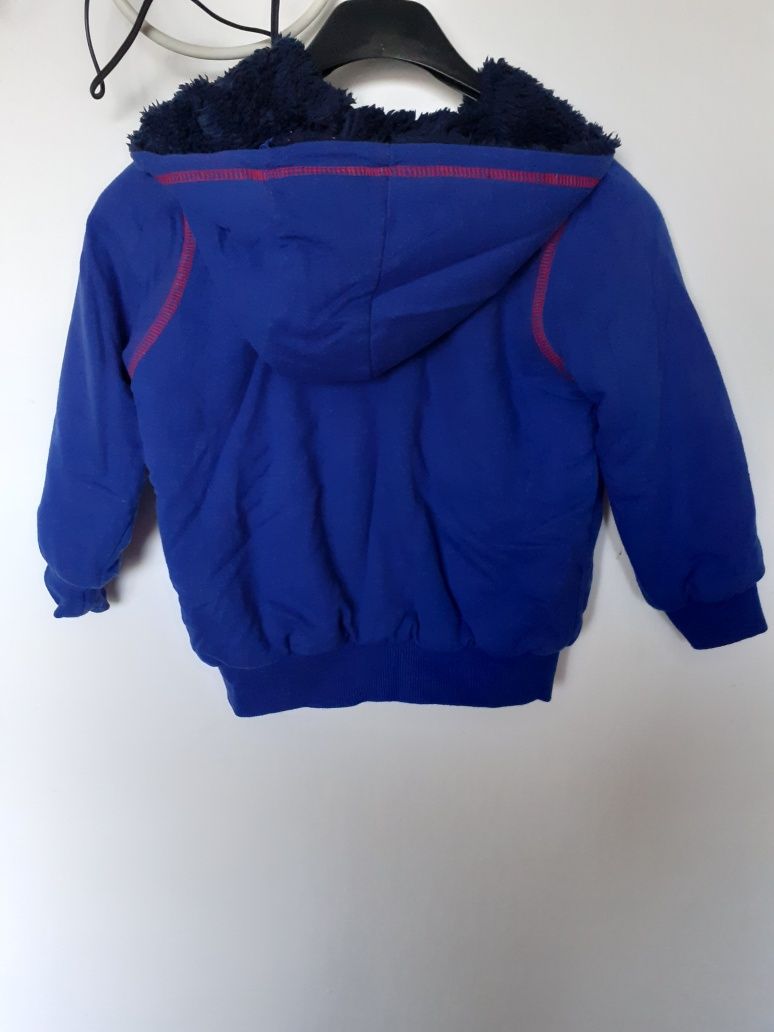 Bluza rozpinana ciepła miś