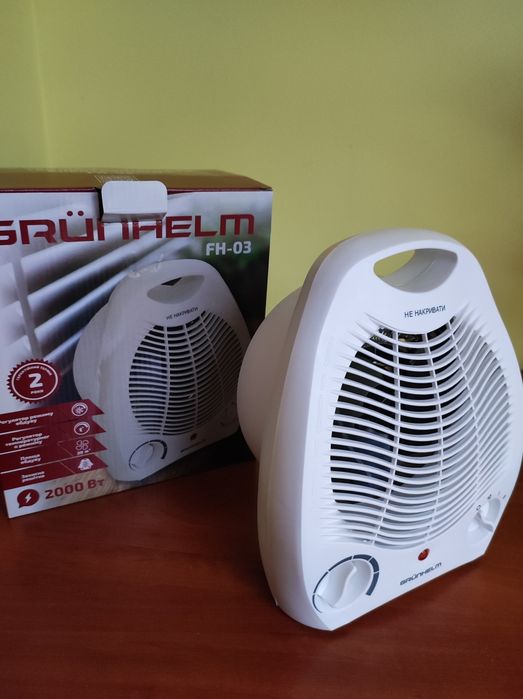Тепловентилятор спіральний Grunhelm FH-03