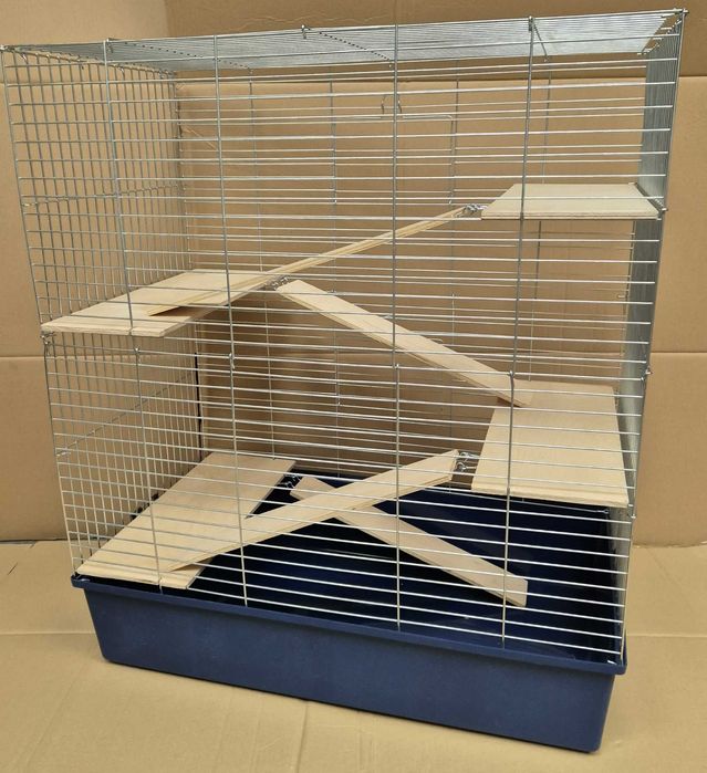 KLATKA dla SZYNSZYLA FRETKI 80 cm ocynk półki wysoka lux