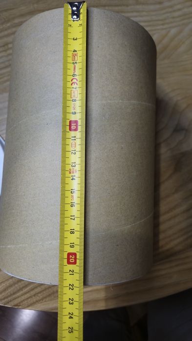 Tuba tekturowa pocztowa gruba fi150 220 mm zatyczki zaślepki fi 15 cm