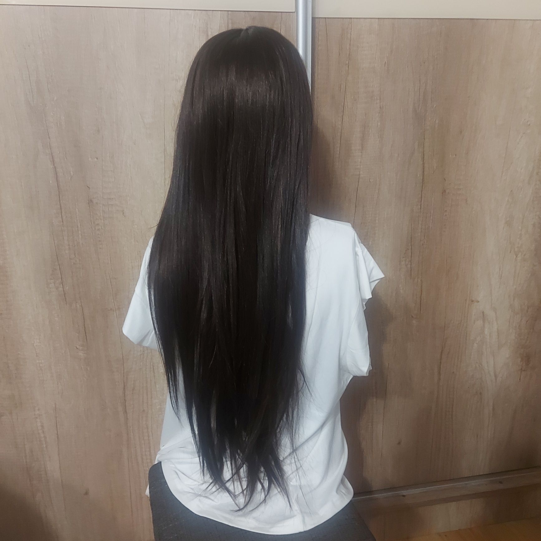 Peruka lace front 13x6x1 wlosy syntetyczne brąz