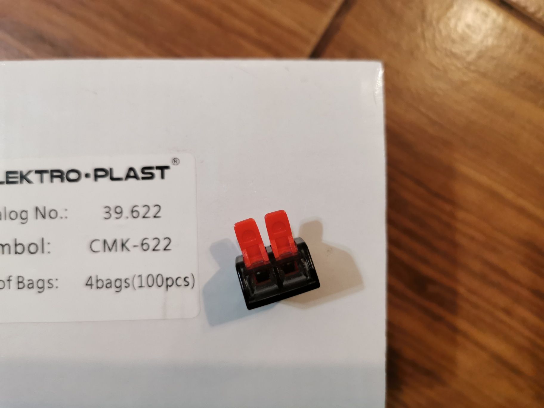 Szybkozłączka instalacyjna z dźwignią na linkę elektroplast nie wago