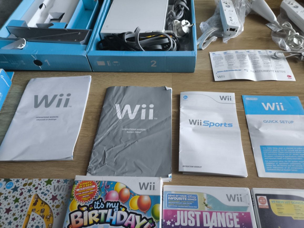 Nintendo Wii piękny zestaw gry torba