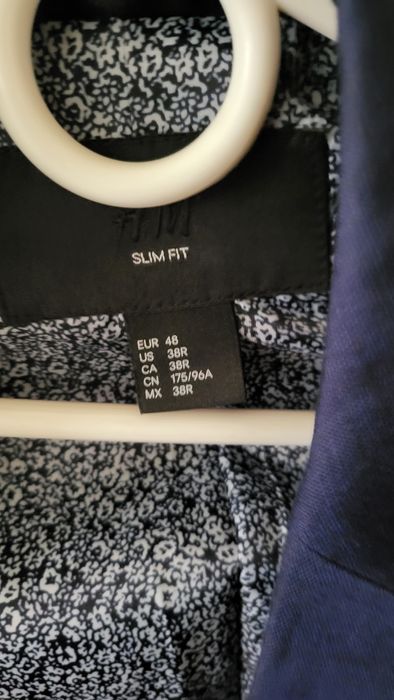 MARYNARKA męska granatowa Slim- fit