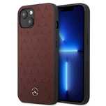 Etui Mercedes Leather Stars Pattern Na Iphone 13 Mini - Czerwone