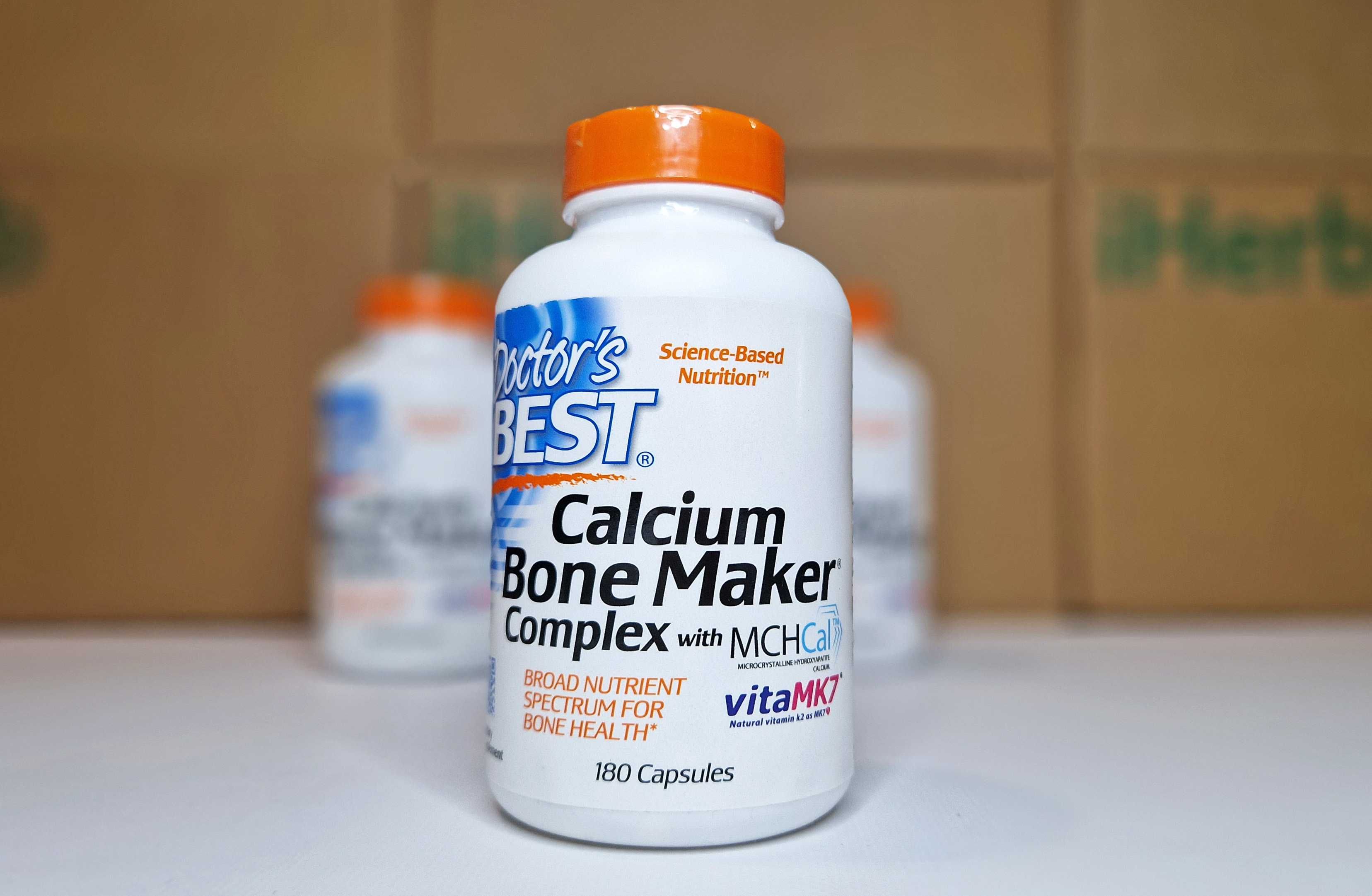 Doctor's Best Calcium Bone Maker, комплекс кальцій, D3, K2, для кісток